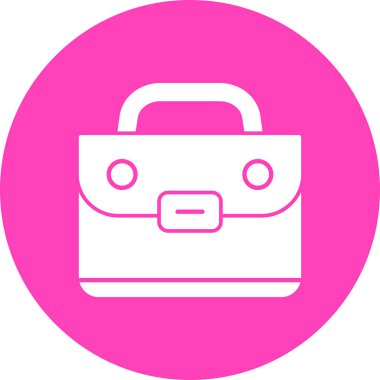 Çanta. Web simgesi basit tasarım