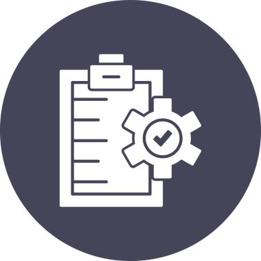 Kontrol işareti, vektör illüstrasyonlu kontrol listesinin vektör simgesi