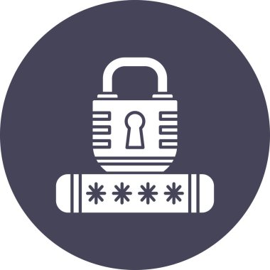 Güvenlik simgesinin vektör illüstrasyonu