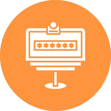 Parola simgesinin vektör illüstrasyonu