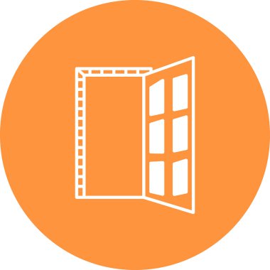 kapı simgesi vektör illüstrasyonu