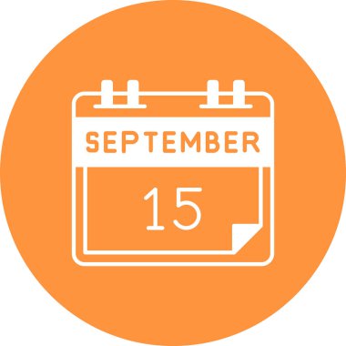 Bir takvim simgesinin illüstrasyonu