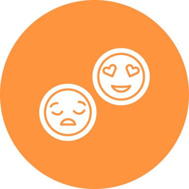 emoji. Web simgesi basit illüstrasyon