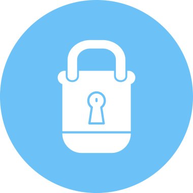 asma kilit ikon vektör çizimi