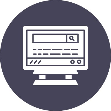 seo modern simgesinin vektör illüstrasyonu