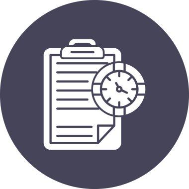 Saat simgesi vektör illüstrasyonu