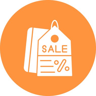 Bir satış simgesinin vektör illüstrasyonu