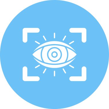 Göz. Web simgesi basit illüstrasyon