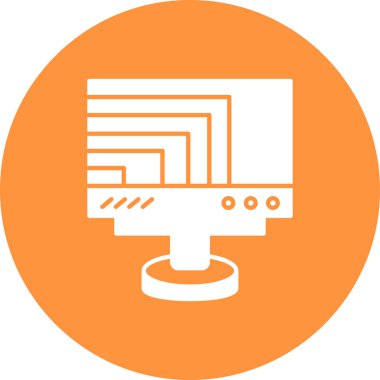 Bilgisayar pc 'sinin vektör illüstrasyonu