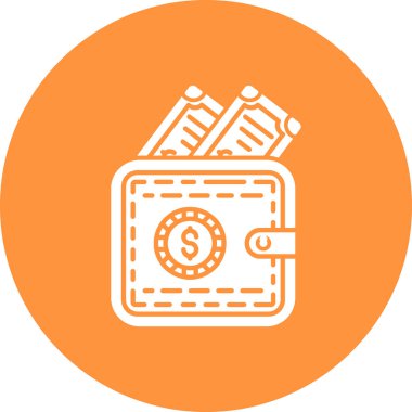 m-cüzdan simge vektör çizim