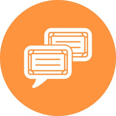 ileti ikonu vektör illüstrasyonu