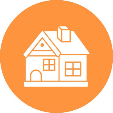 ev vektörü web simgesi basit illüstrasyon