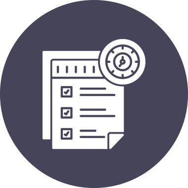 Kontrol listesi. Web simgesi basit illüstrasyon