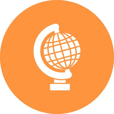 küresel dünya ikonu. vektör illüstrasyonu