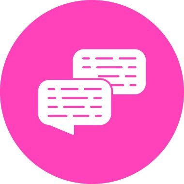 Konuş. Web simgesi vektör illüstrasyonu