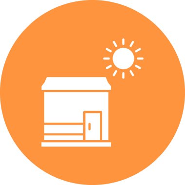 Modern yapı simgesinin vektör illüstrasyonu