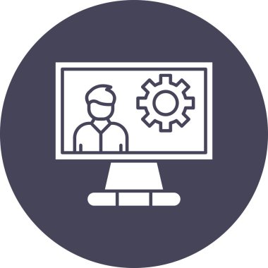 seo modern simgesinin vektör illüstrasyonu