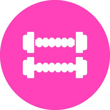 Fitness. Web simgesi basit tasarım