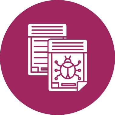 Belge simgesinin vektör illüstrasyonu