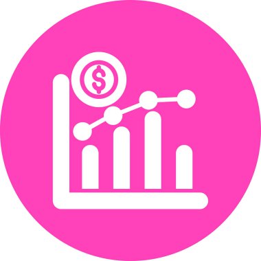 İş ve finans simgesinin vektör illüstrasyonu