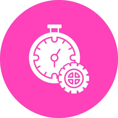 Saat simgesinin vektör illüstrasyonu