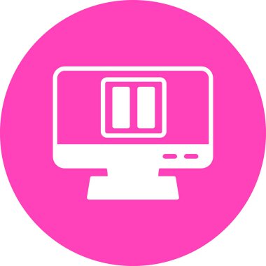 izleyici simgesi, vektör illüstrasyonu