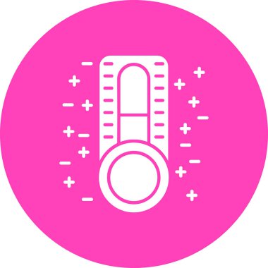 Termometre simgesinin vektör illüstrasyonu