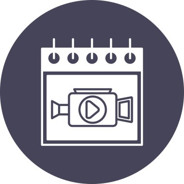 video simgesi vektör illüstrasyonu