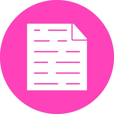 Belge simgesinin vektör illüstrasyonu