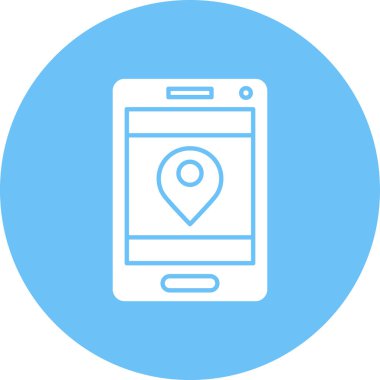 konum simgesi, vektör çizimi