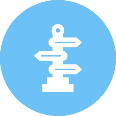 Kolayca düzenleyebilen yol işaretleri vektör simgesi