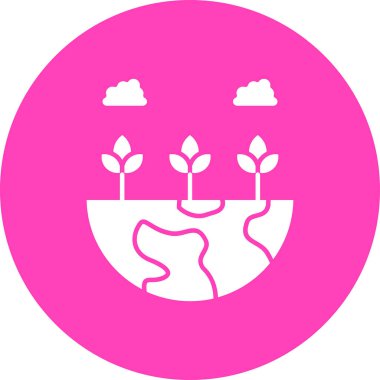 Bir bitkinin vektör illüstrasyonu