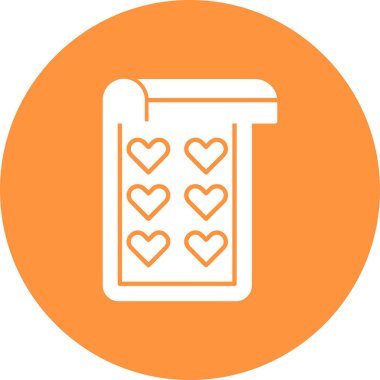 Kalp. Web simgesi basit illüstrasyon