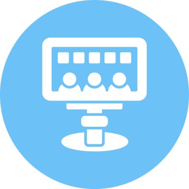 video simgesi vektör illüstrasyonu