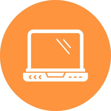 Dizüstü bilgisayar simgesi vektör çizimi