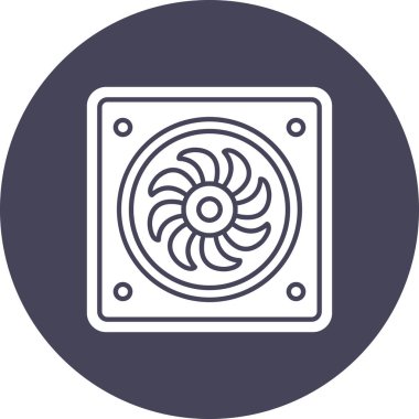 Modern fan simgesinin vektör illüstrasyonu