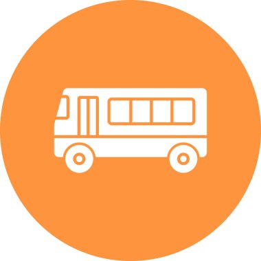 bus simgesi, vektör illüstrasyonu