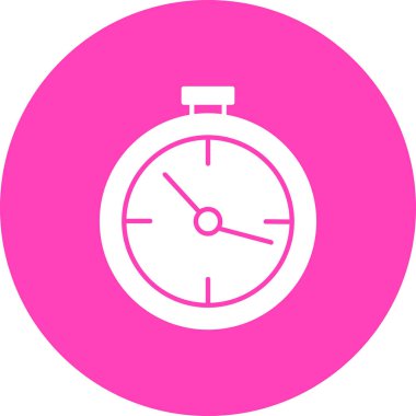 Saat simgesi, basit vektör illüstrasyonu