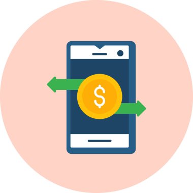 Mobil bankacılık. Basit resimleme