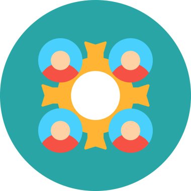 Takım. Web simgesi basit illüstrasyon