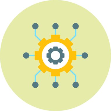 dişli simgesi vektör illüstrasyonu