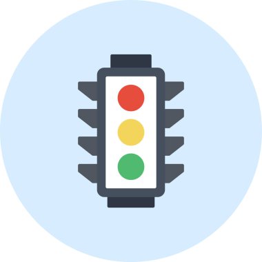 ışık vektör simgesi, basit vektör illüstrasyonu