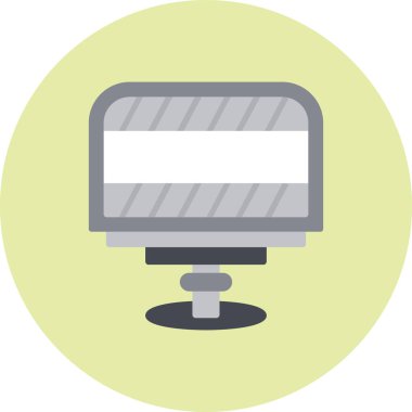 monitör simgesi. vektör çizim