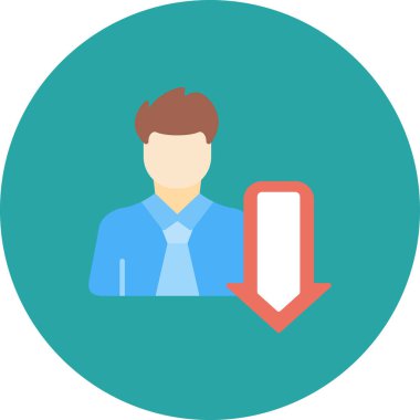 iş adamı simgesi vektör illüstrasyonu