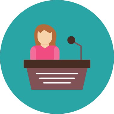 izleyici vektör simgesi, vektör basit tasarım