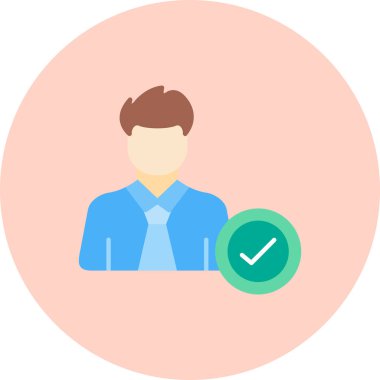 İş adamı ikonu. Düz dizayn. eps