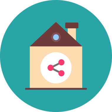 Ev simgesi vektör illüstrasyonu