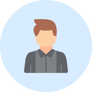 Adamım. Web simgesi basit illüstrasyon