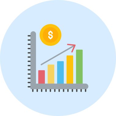 grafik simgesinin vektör illüstrasyonu