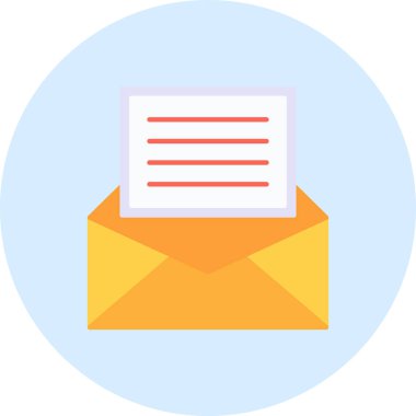 posta zarfı simgesi düz biçimli